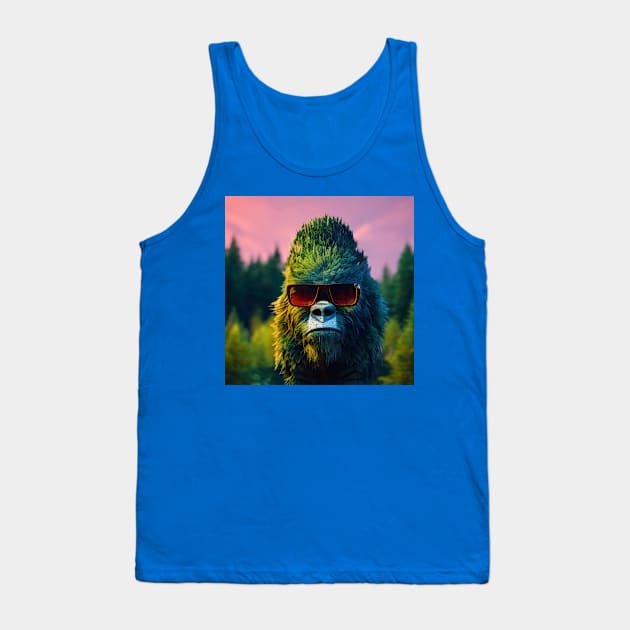 Dope Sasquatch in Nature Tank Top by Grassroots Green